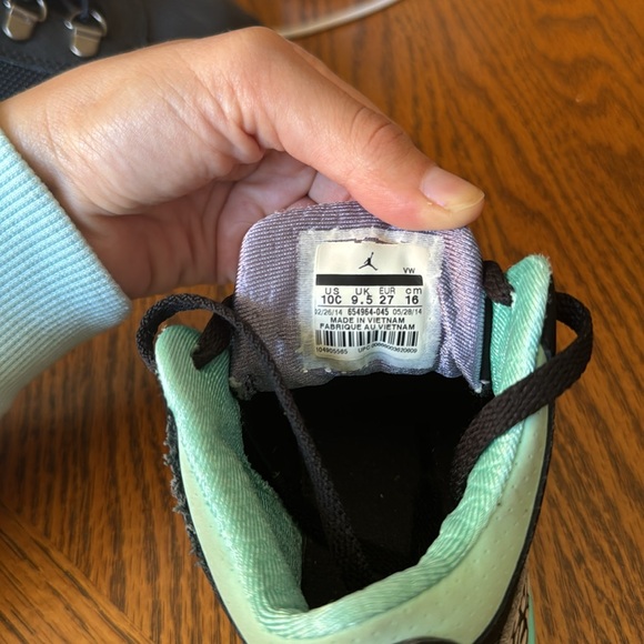 JORDAN 3 RETRO GP 'BLACK PURPLE TURQUOISE 10c - Picture 5 of 6